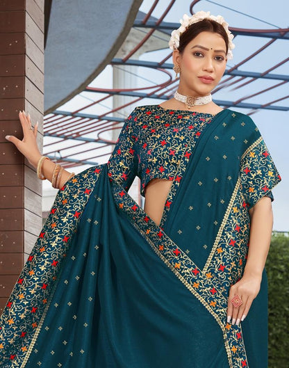 Rama Silk Plain Saree