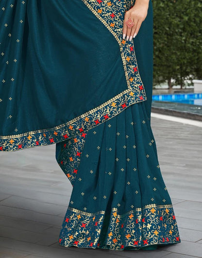 Rama Silk Plain Saree