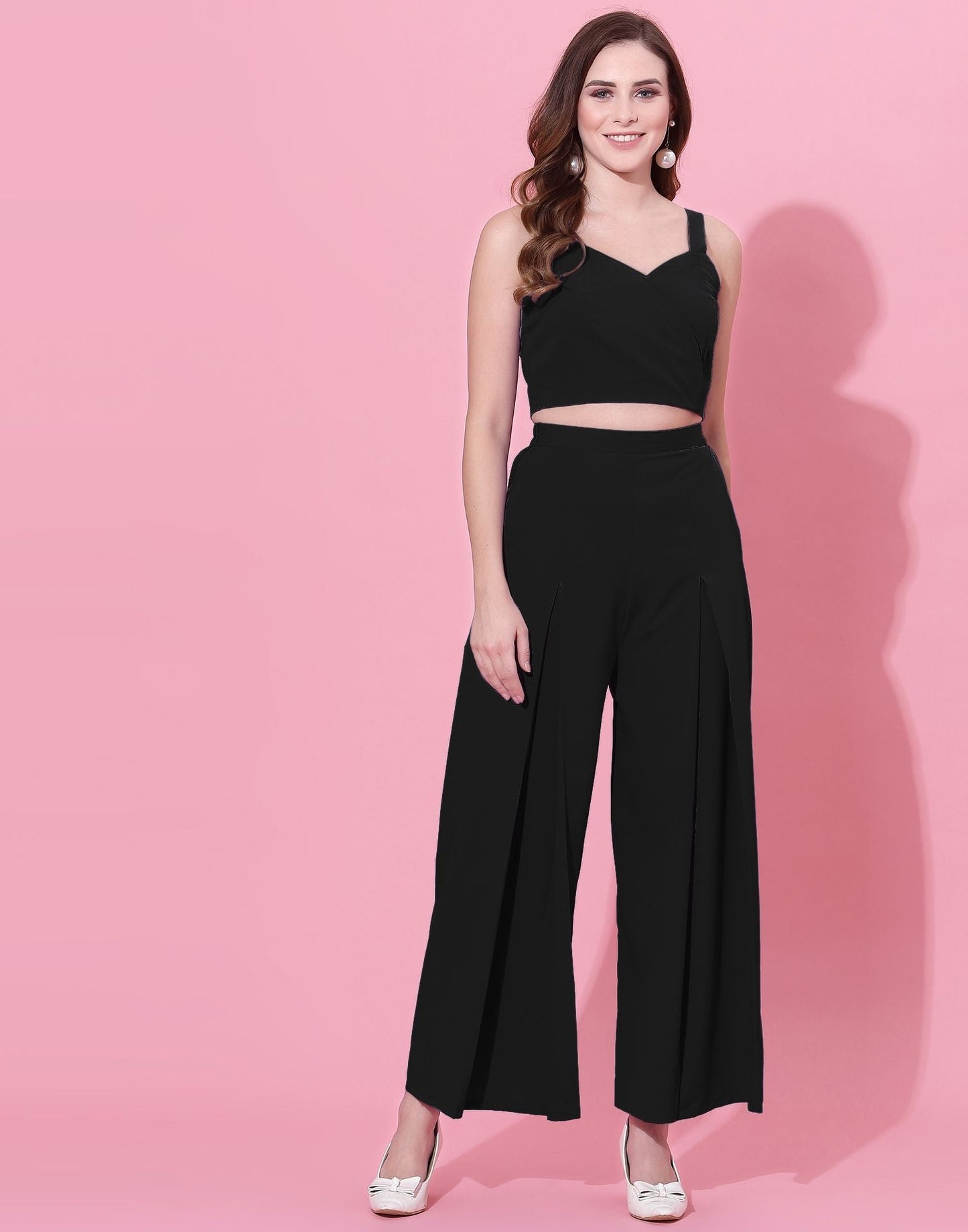 Black Box-pleated Co-ord Set | Leemboodi