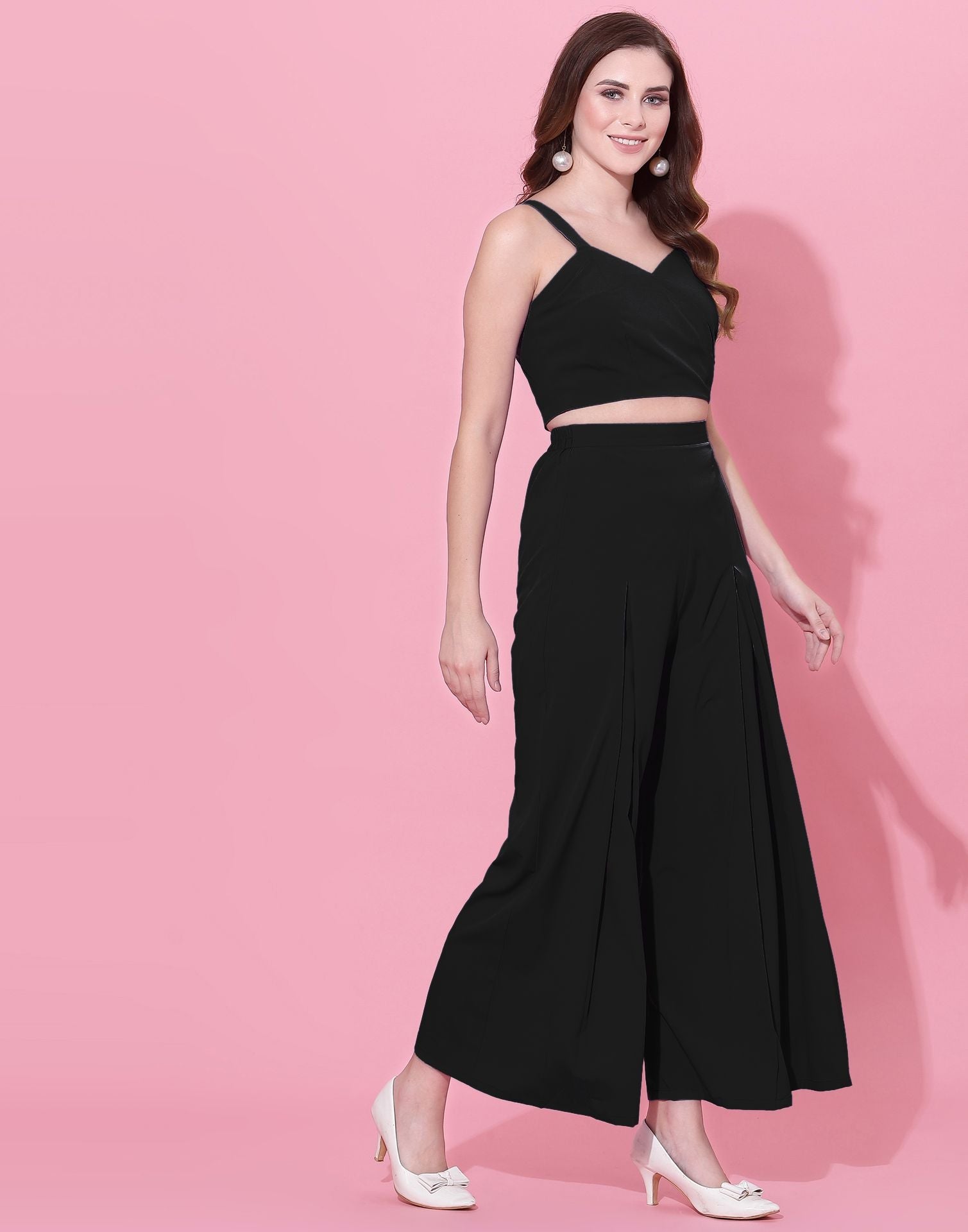 Black Box-pleated Co-ord Set | Leemboodi