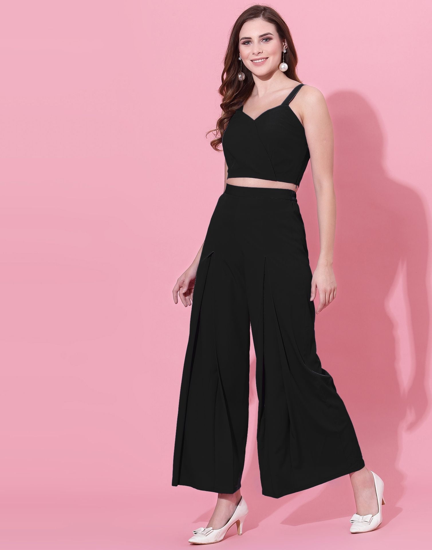 Black Box-pleated Co-ord Set | Leemboodi