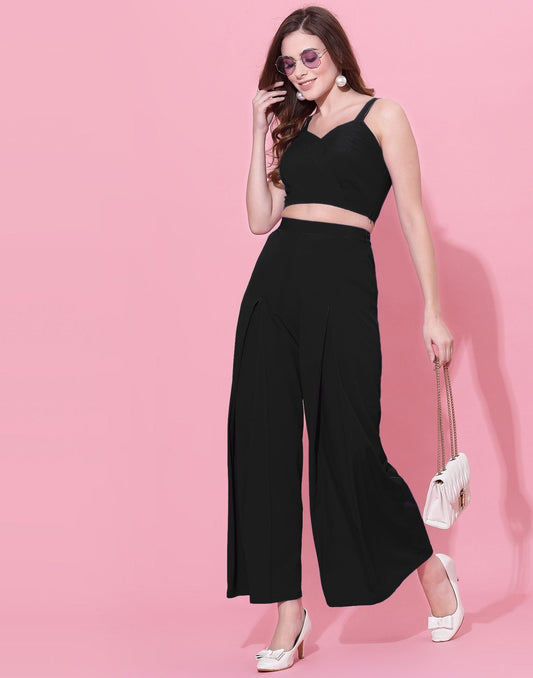 Black Box-pleated Co-ord Set | Leemboodi