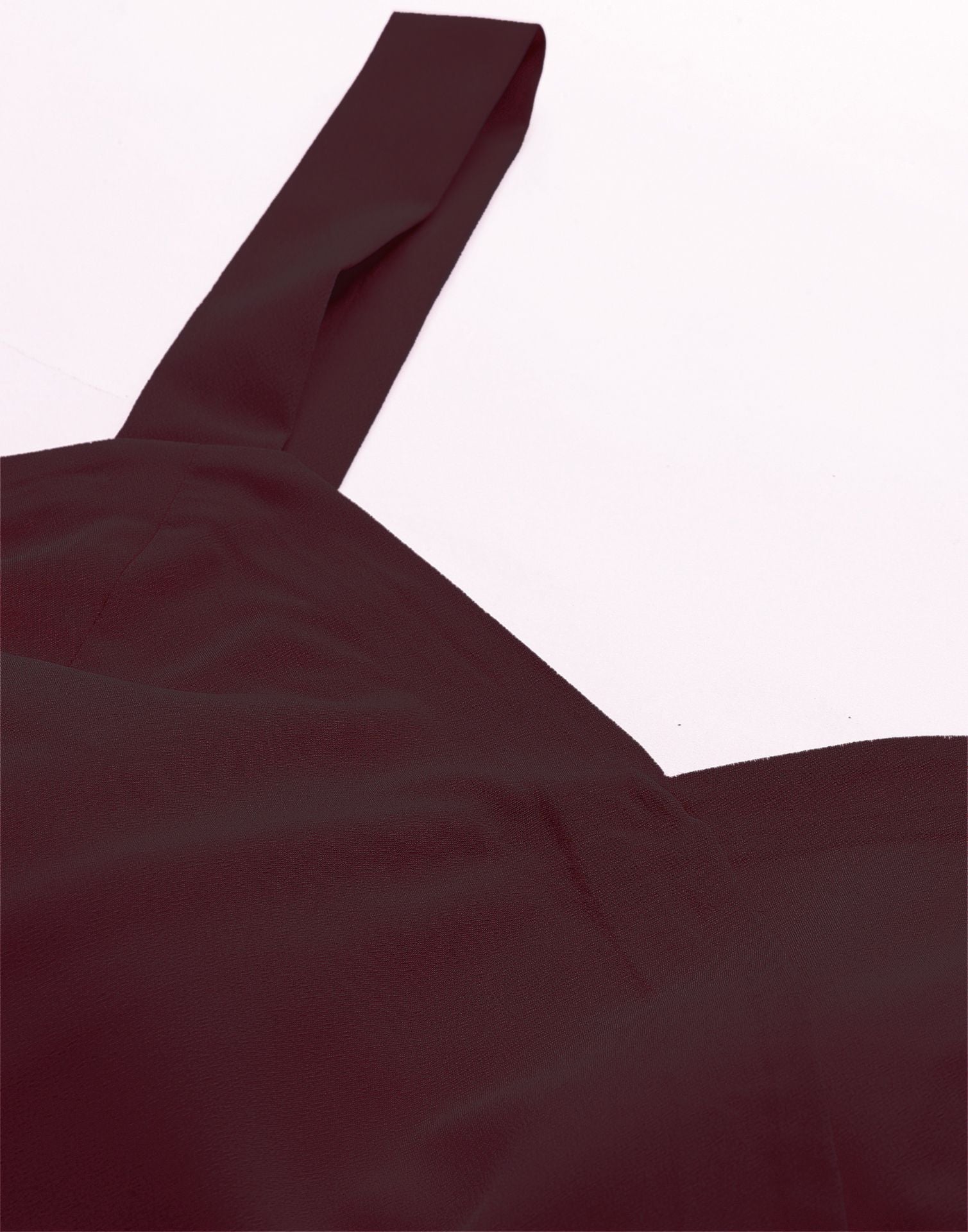 Maroon Box-Pleated Co-ord Set | Leemboodi