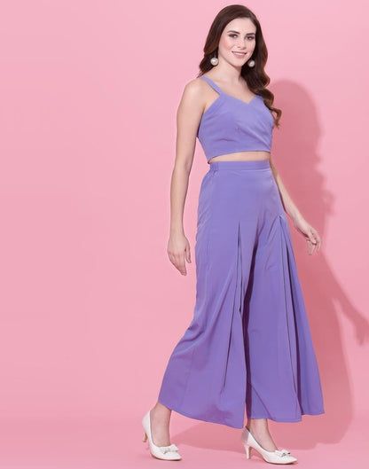 Lavender Box-pleated Co-ord Set | Sudathi