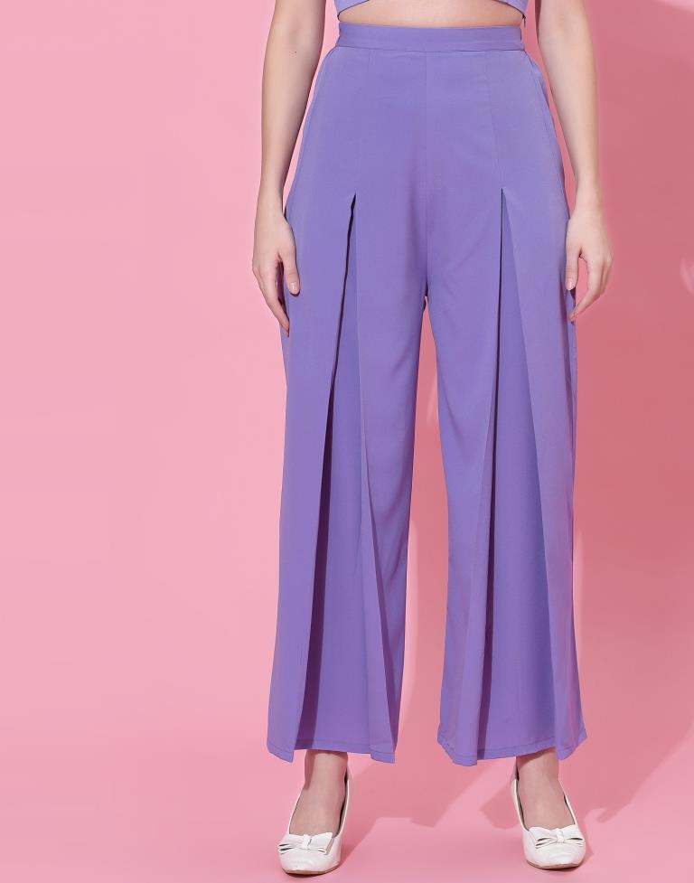 Lavender Box-pleated Co-ord Set | Sudathi