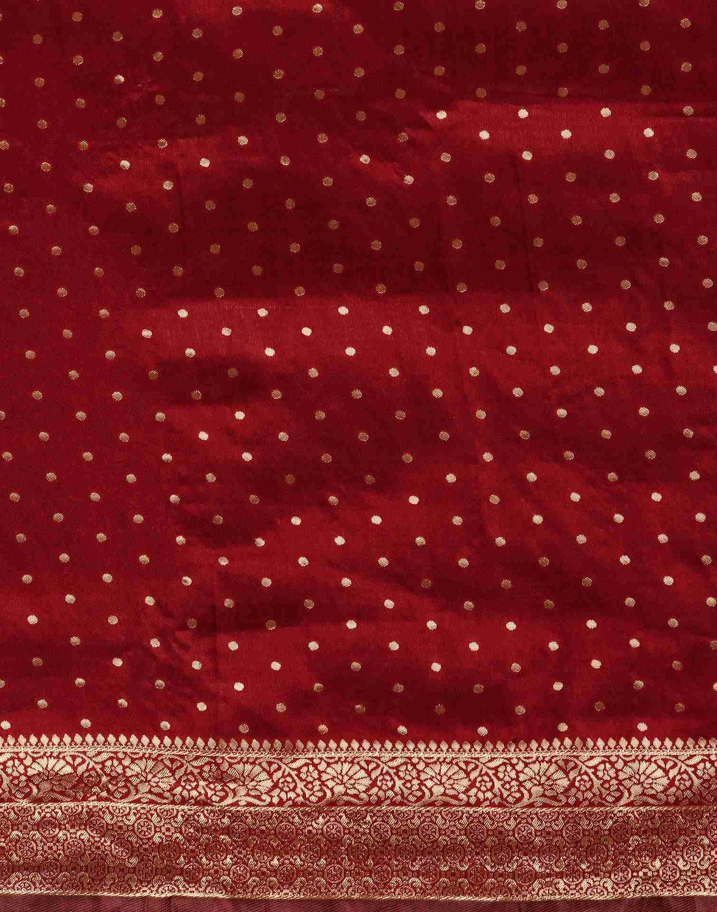 Maroon Banarasi Silk Saree