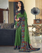 Multicoloured Silk Printed Saree