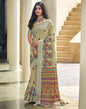 Multicoloured Cotton Zari Saree