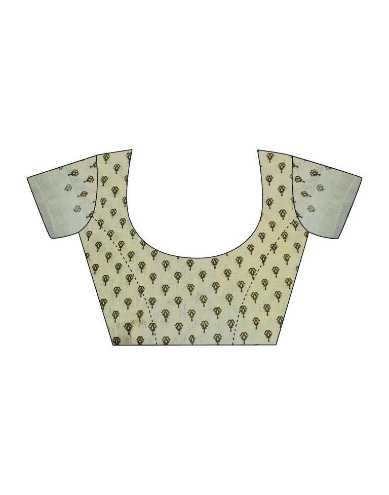 Multicoloured Cotton Zari Saree