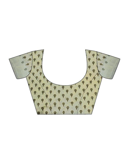 Multicoloured Cotton Zari Saree