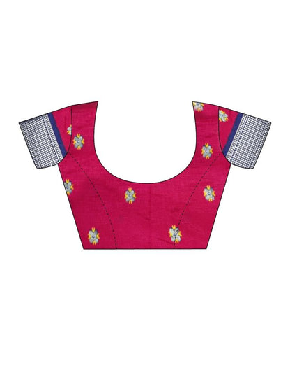 Multicoloured Silk Printed Saree