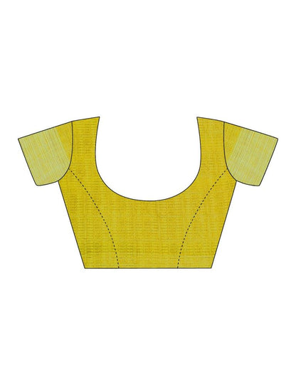 Light Yellow Georgette Woven Saree