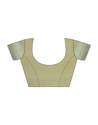 Light Olive Green Georgette Woven Saree