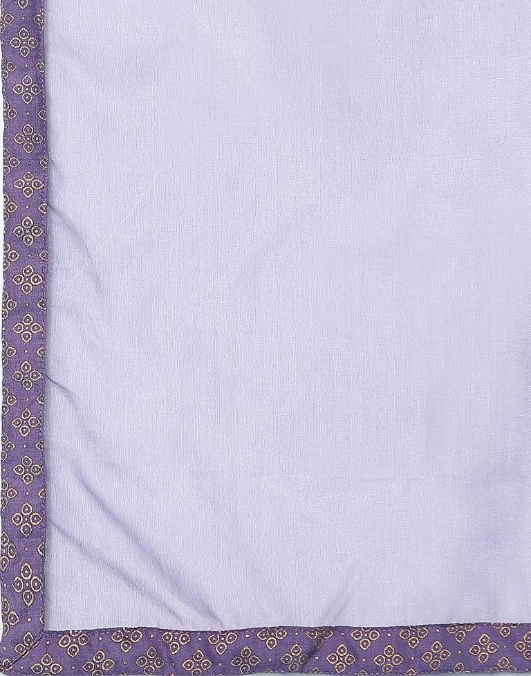 Pastel Purple Kurti With Pant And Dupatta | Leemboodi