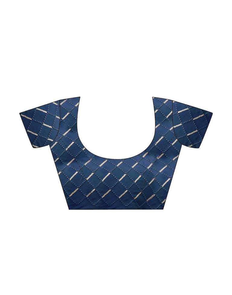 Rama Green Georgette Printed Saree