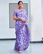 Lavender Silk Weaving Saree