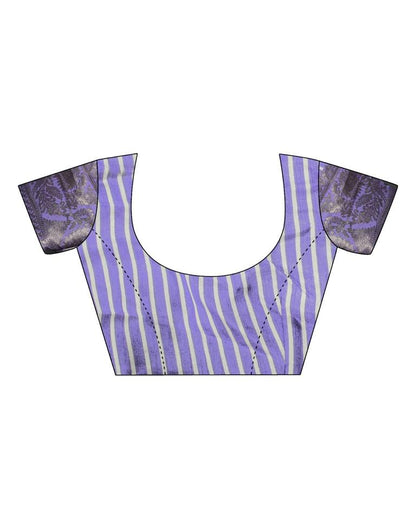 Lavender Silk Weaving Saree