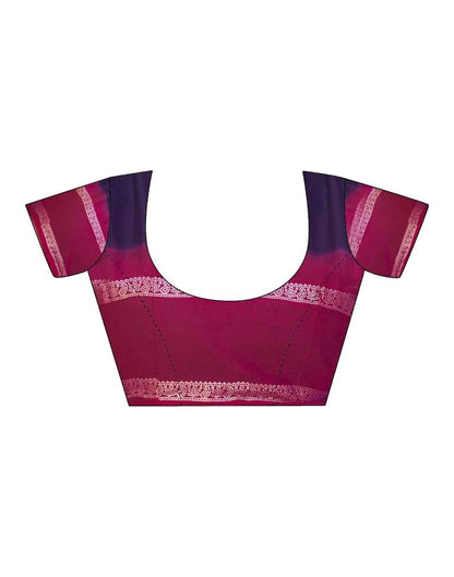 Navy Blue Cotton Printed Saree