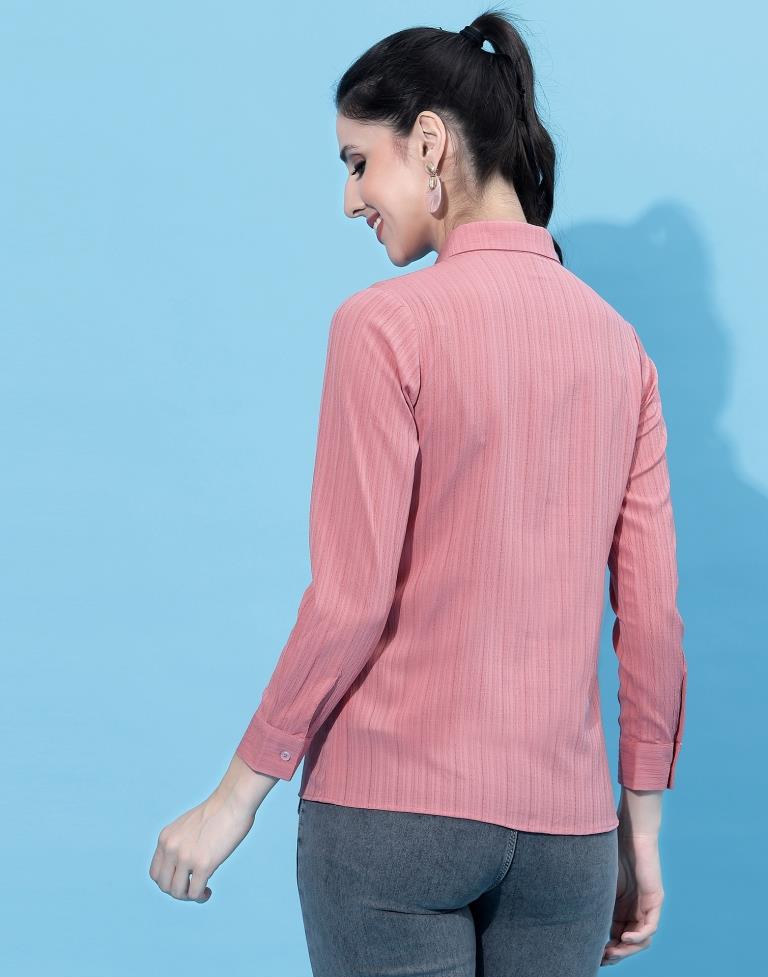 Pink Embroidered Shirt | Leemboodi