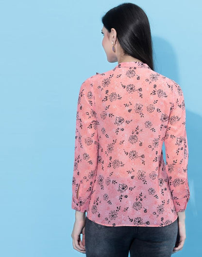 Pink Floral Printed Top | Leemboodi