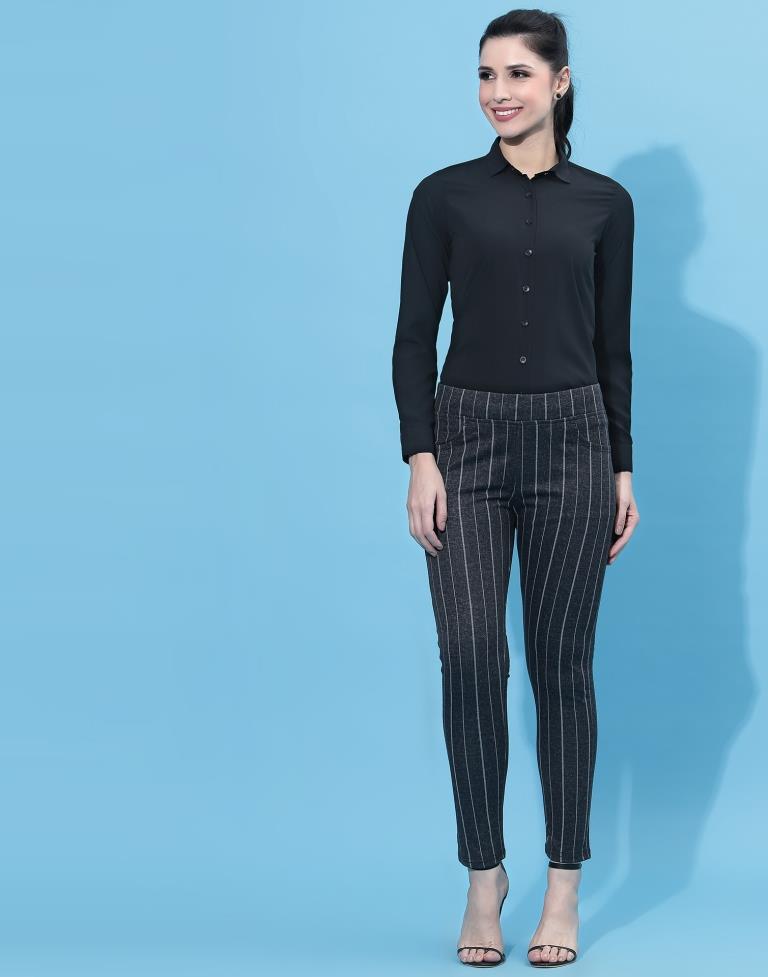 Black Solid Shirt | Leemboodi