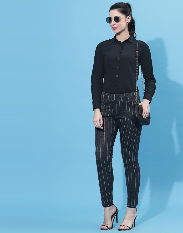 Black Solid Shirt | Leemboodi