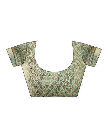 Light Blue Silk Plain Saree