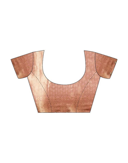 Pink Organza Woven Saree