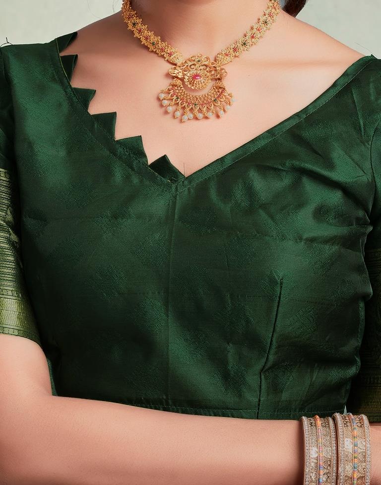 Purple Silk Woven Saree