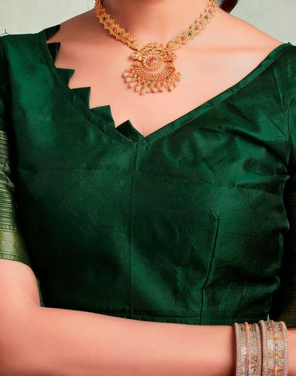Purple Silk Woven Saree