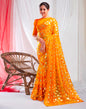 Turmeric Lycra Printed Saree
