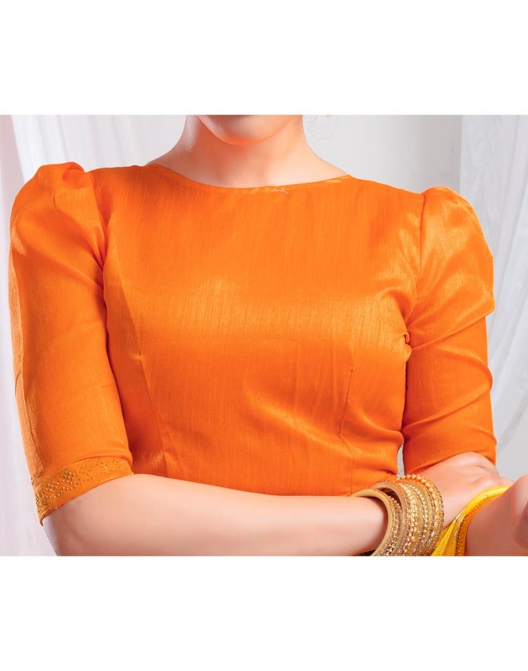 Turmeric Lycra Printed Saree