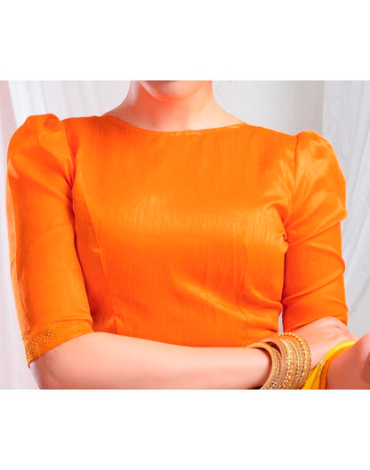 Turmeric Lycra Printed Saree