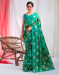 Dark Green Lycra Printed Saree