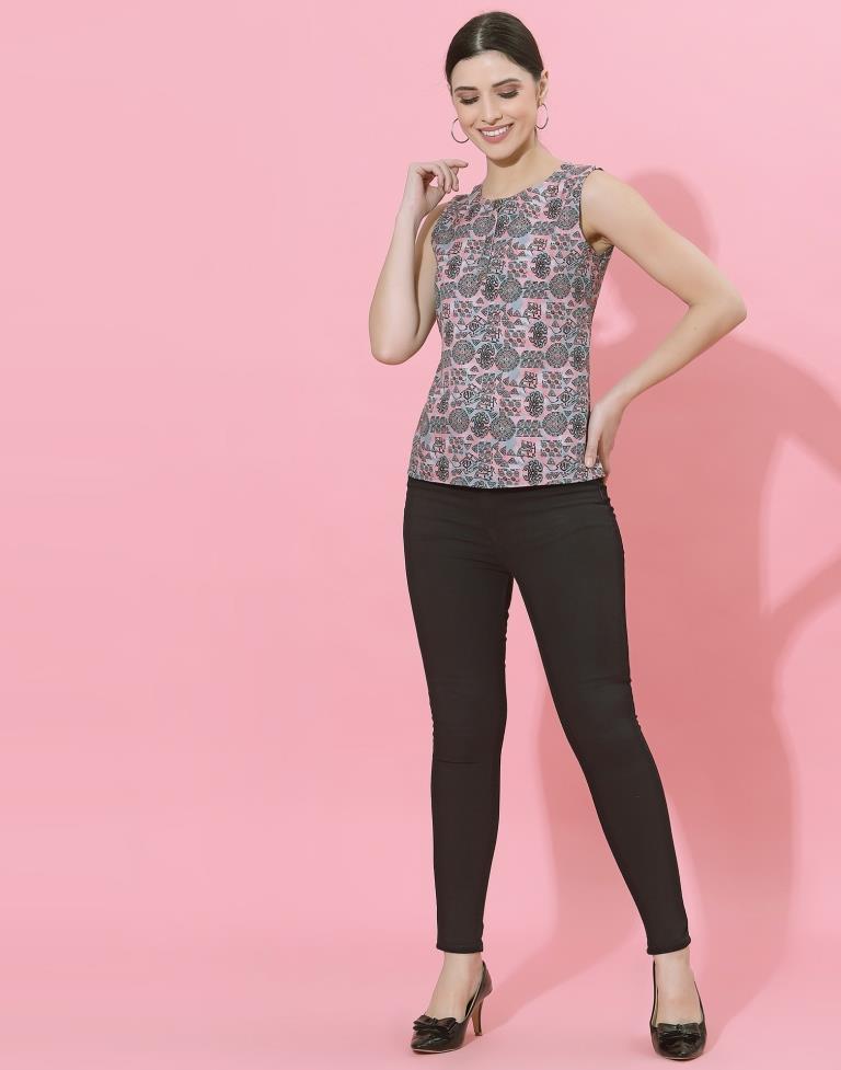 Multicolour Printed Top | Leemboodi