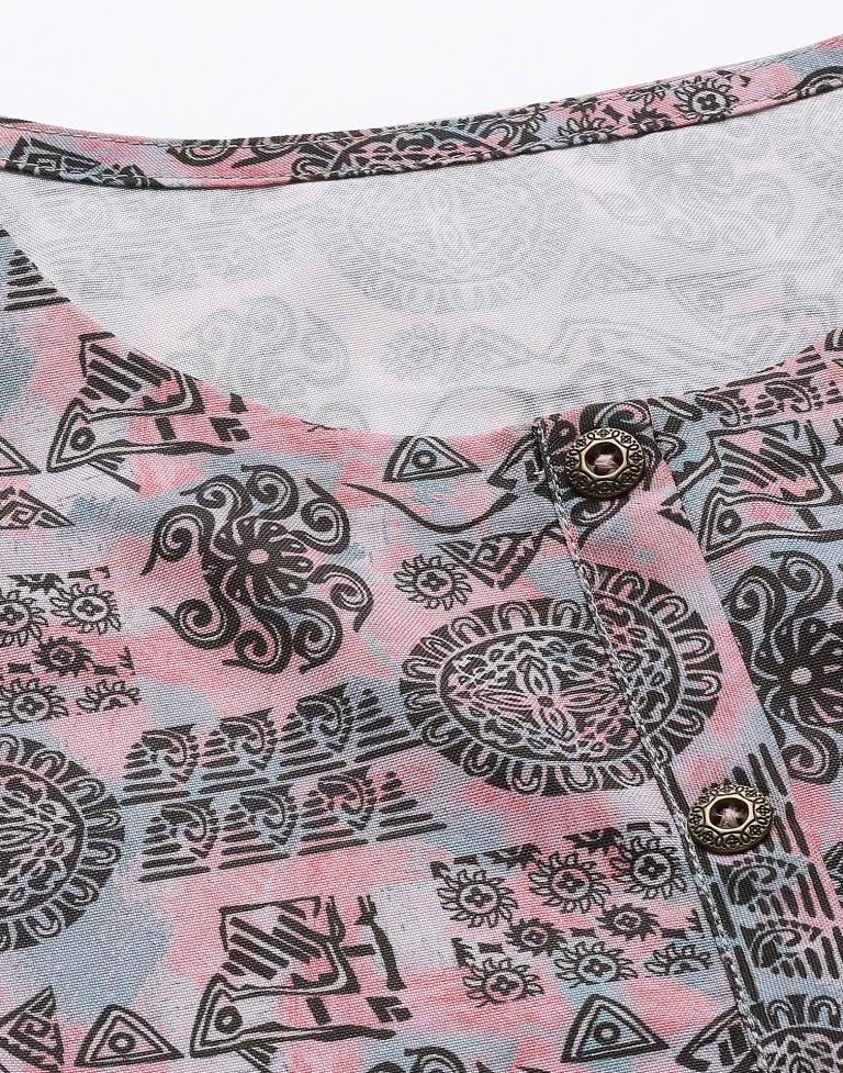 Multicolour Printed Top | Leemboodi