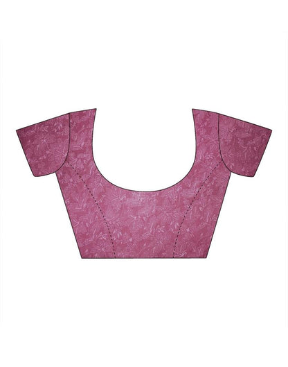 Deep Magenta Georgette Printed  Saree