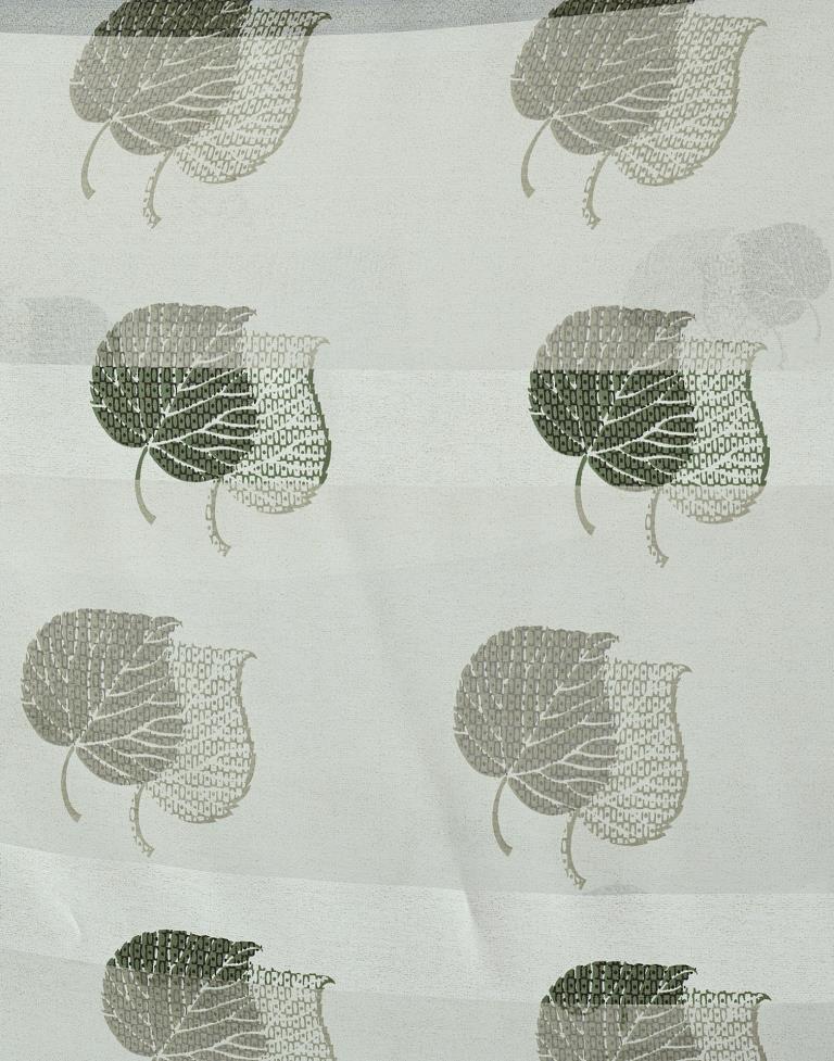 Pista Green Georgette Printed  Saree