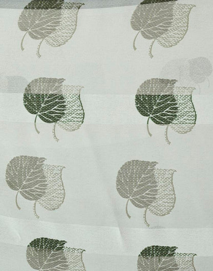 Pista Green Georgette Printed  Saree