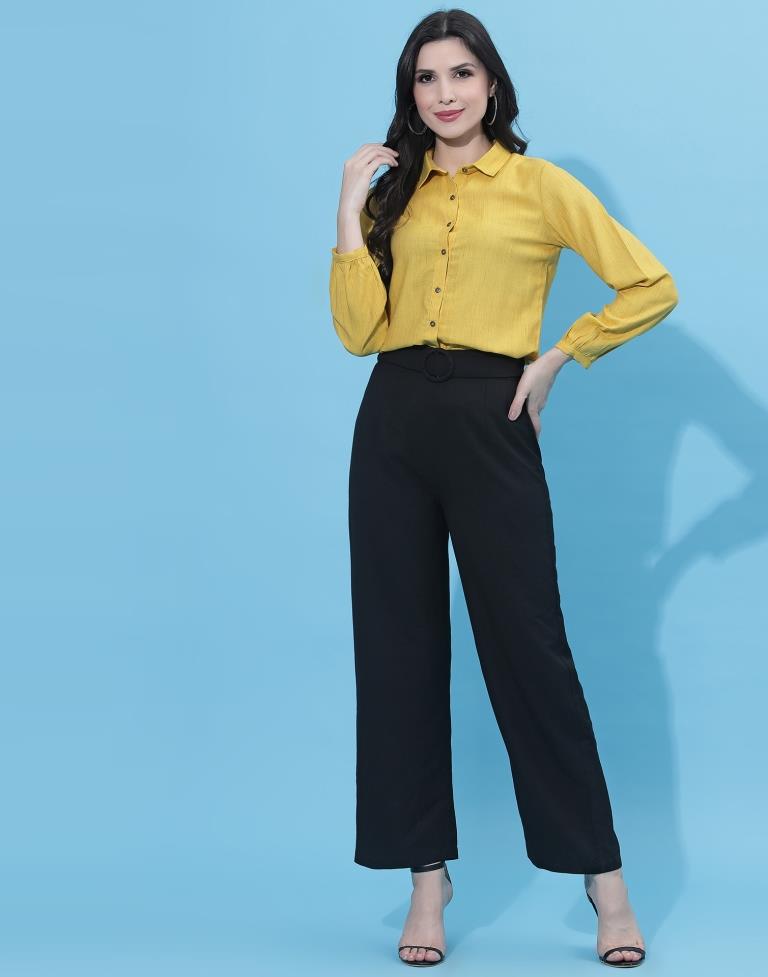 Yellow Cotton Shirt | Leemboodi