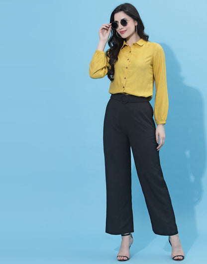 Yellow Cotton Shirt | Leemboodi