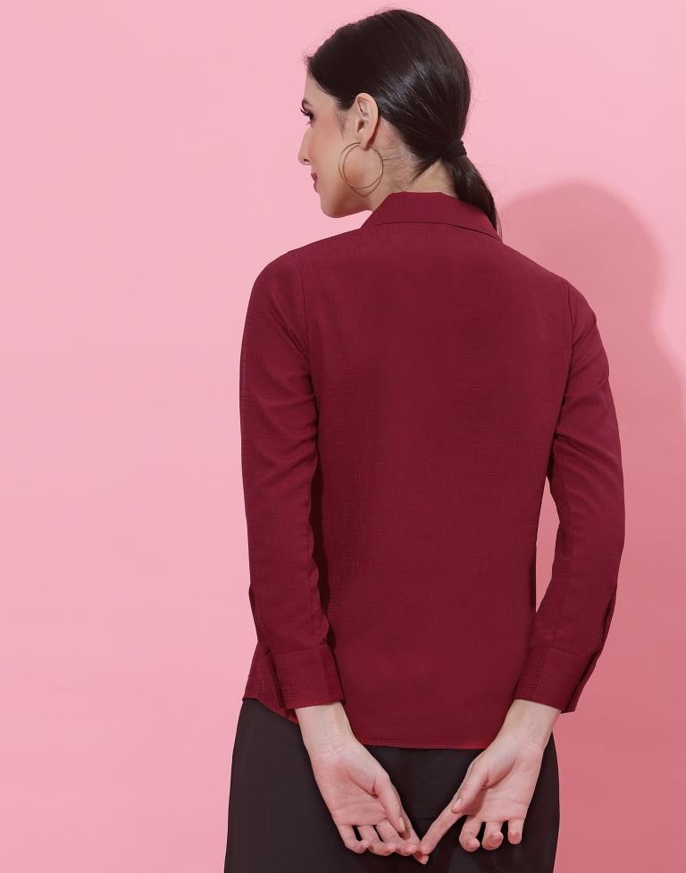 Maroon Casual Shirt | Sudathi