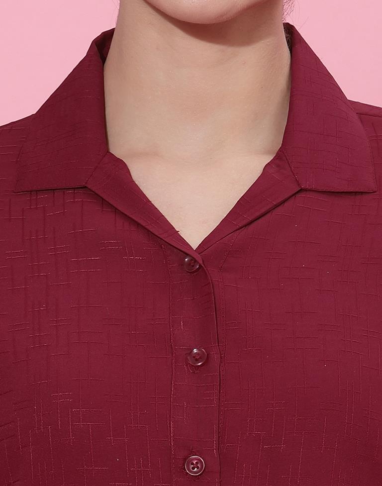 Maroon Casual Shirt | Sudathi