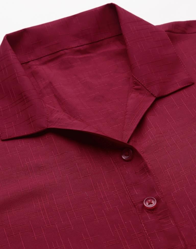 Maroon Casual Shirt | Sudathi