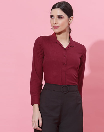 Maroon Casual Shirt | Sudathi