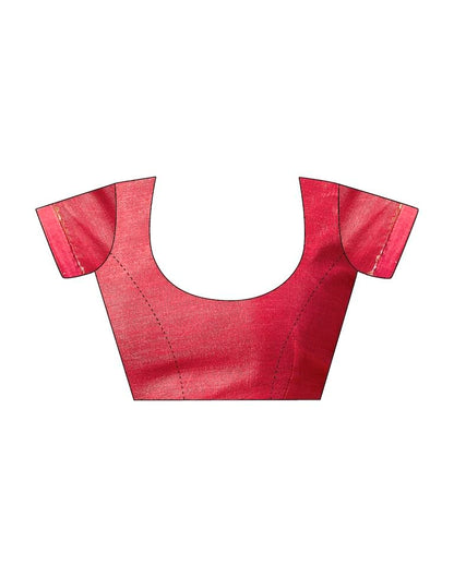 Red Georgette Printed Saree