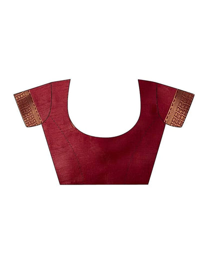 Maroon Georgette Printed Saree