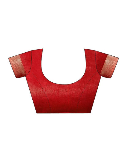 Red Georgette Printed Saree