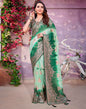 Olive Green Cotton Woven Saree