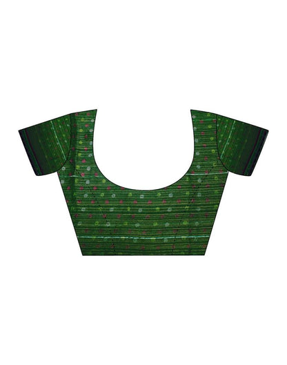 Green Chiffon Printed Saree